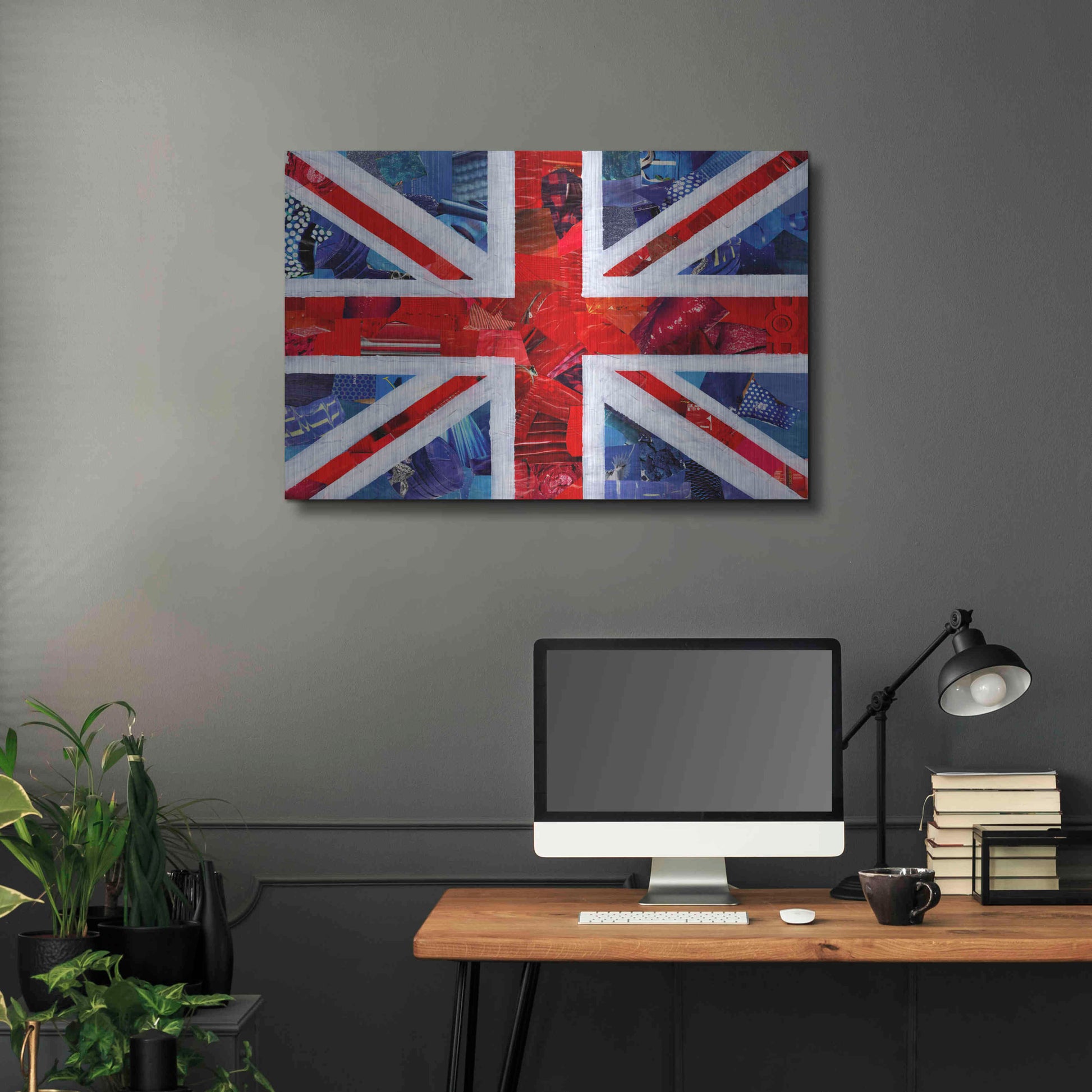 Luxe Metal Art 'Union Jack' by Artpoptart, Metal Wall Art,36x24