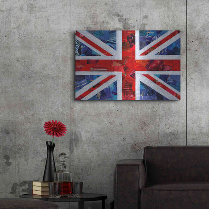 Luxe Metal Art 'Union Jack' by Artpoptart, Metal Wall Art,36x24