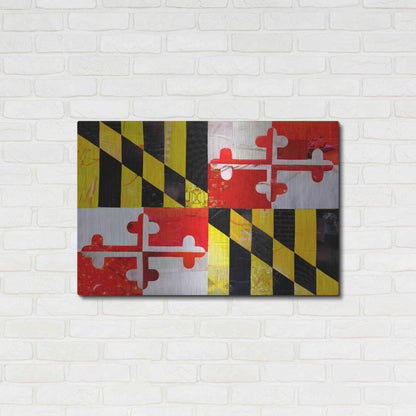 Luxe Metal Art 'Maryland' by Artpoptart, Metal Wall Art,36x24