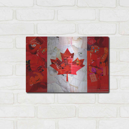 Luxe Metal Art 'Canada' by Artpoptart, Metal Wall Art,16x12