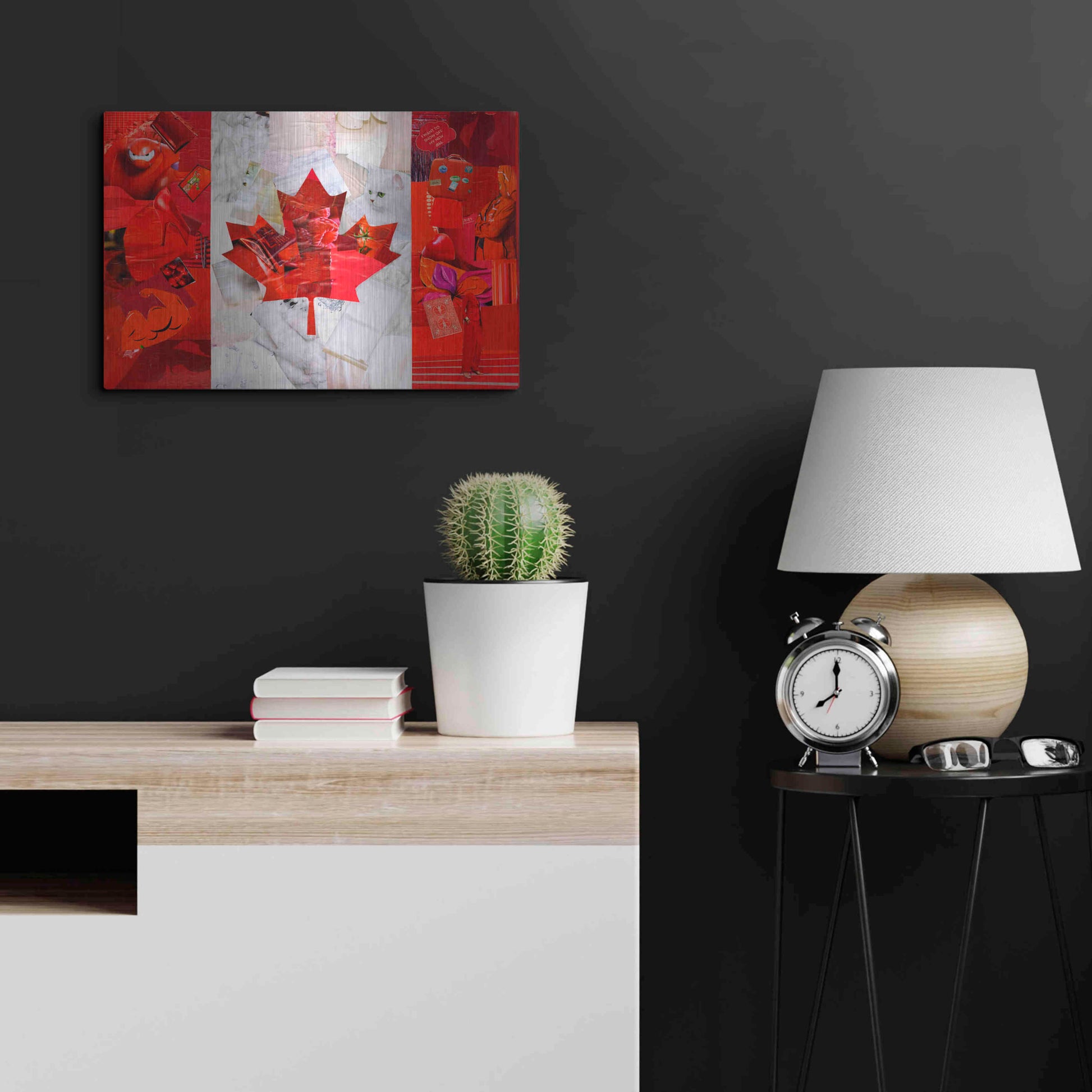 Luxe Metal Art 'Canada' by Artpoptart, Metal Wall Art,24x16