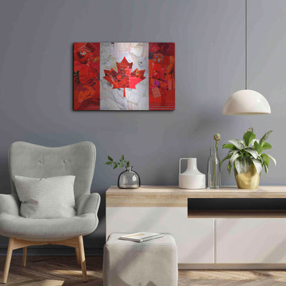 Luxe Metal Art 'Canada' by Artpoptart, Metal Wall Art,24x16