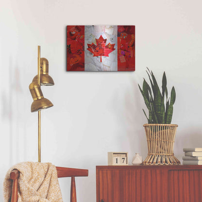 Luxe Metal Art 'Canada' by Artpoptart, Metal Wall Art,24x16