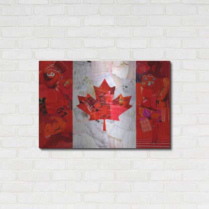 Luxe Metal Art 'Canada' by Artpoptart, Metal Wall Art,36x24