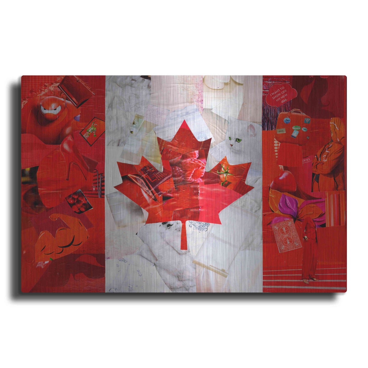 Luxe Metal Art 'Canada' by Artpoptart, Metal Wall Art