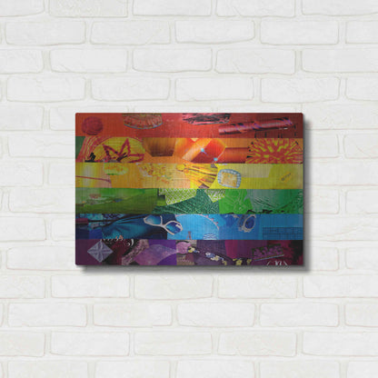 Luxe Metal Art 'Gay' by Artpoptart, Metal Wall Art,24x16