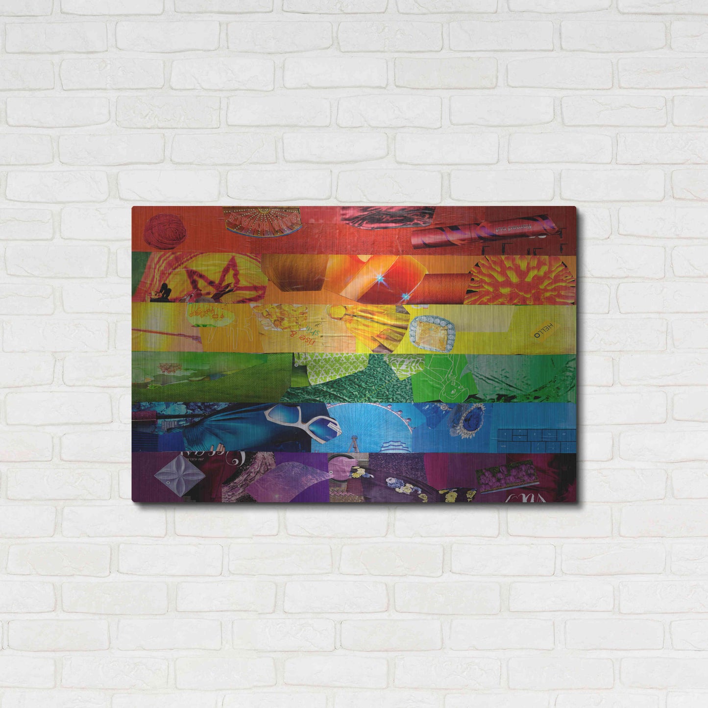 Luxe Metal Art 'Gay' by Artpoptart, Metal Wall Art,36x24