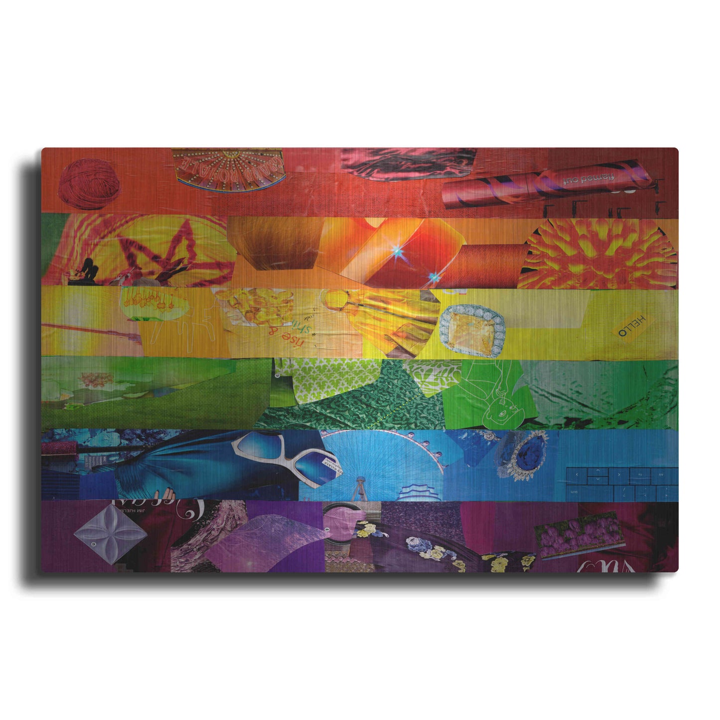 Luxe Metal Art 'Gay' by Artpoptart, Metal Wall Art