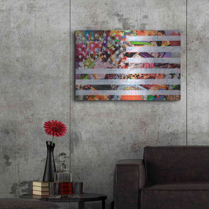 Luxe Metal Art 'Murican Flag' by Artpoptart, Metal Wall Art,36x24