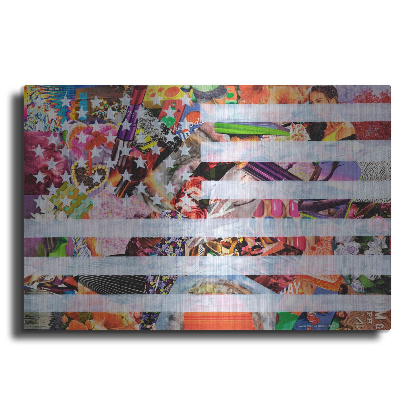 Luxe Metal Art 'Murican Flag' by Artpoptart, Metal Wall Art