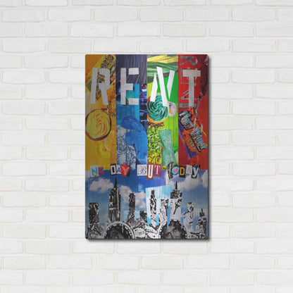 Luxe Metal Art 'Rent' by Artpoptart, Metal Wall Art,24x36