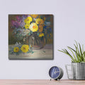 'Floral Still Life II' by Tim O'Toole – Metal Wall Art, 12x12 room view