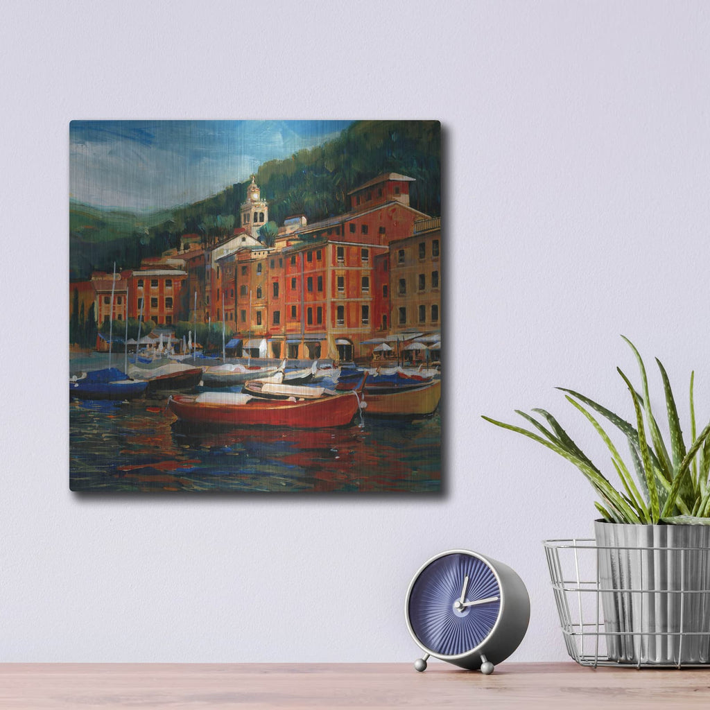 'Italian Village I' by Tim O'Toole – Metal Wall Art, 12x12 room view