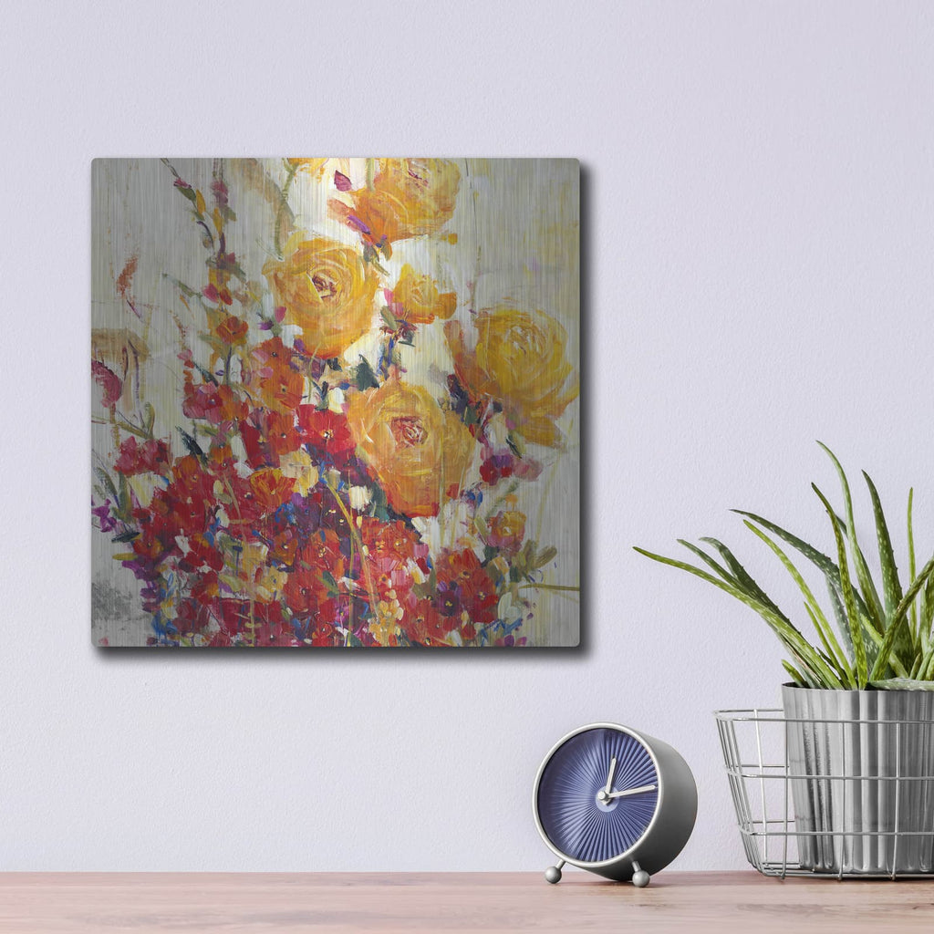 'Mixed Bouquet II' by Tim O'Toole – Metal Wall Art, 12x12 room view