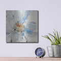 'Custom Floral Blue I' by Tim O'Toole – Metal Wall Art, 12x12 room view