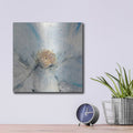 'Custom Floral Blue II' by Tim O'Toole – Metal Wall Art, 12x12 room view