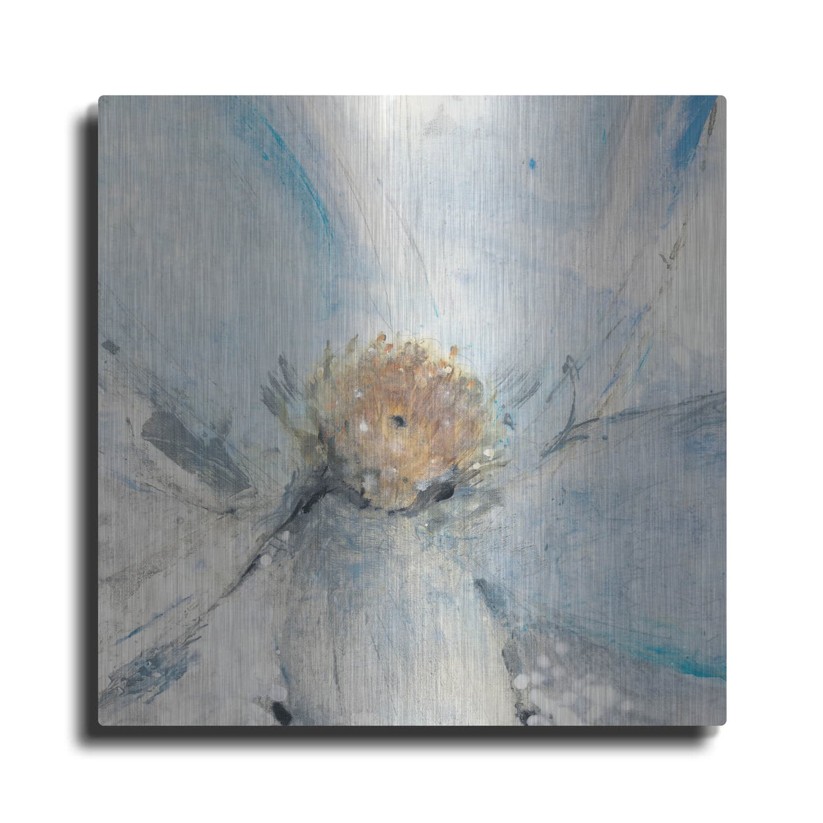 'Custom Floral Blue II' by Tim O'Toole – Metal Wall Art