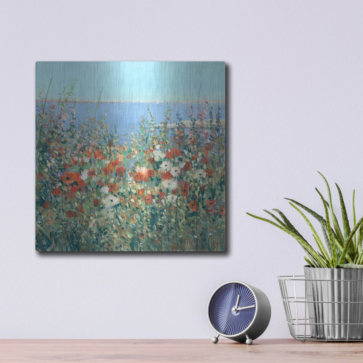 'Seaside Garden I' by Tim O'Toole – Metal Wall Art, 12x12 room view