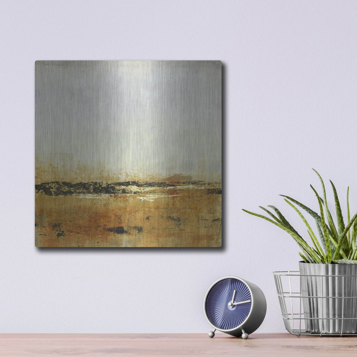 'Gold Horizon II' by Tim O'Toole – Metal Wall Art, 12x12 room view