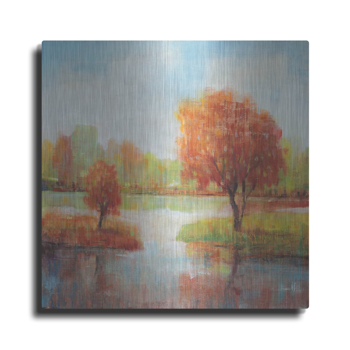 'Lake Reflections II' by Tim O'Toole – Metal Wall Art