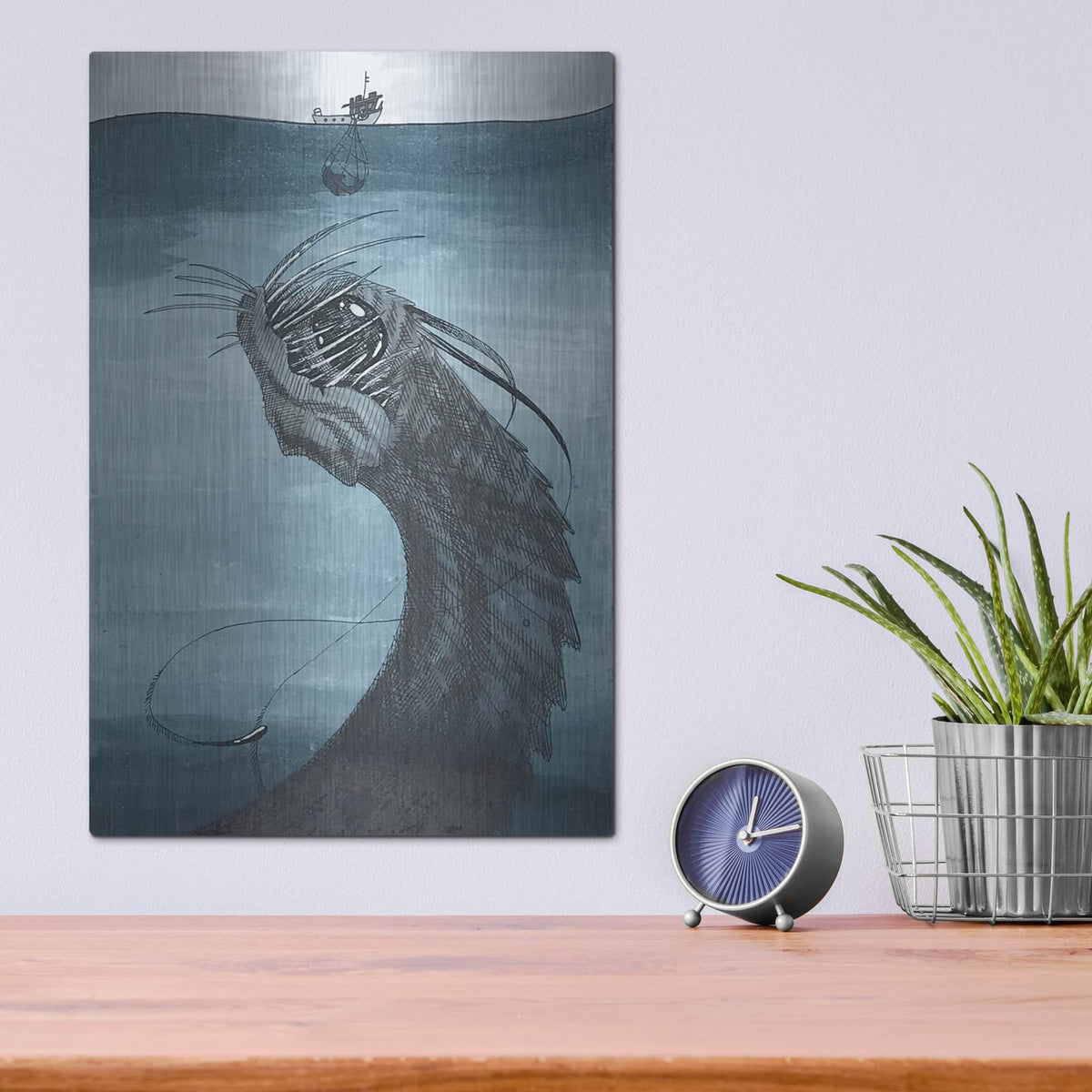 'Bait' by Avery Multer – Metal Wall Art, 12x16 room view