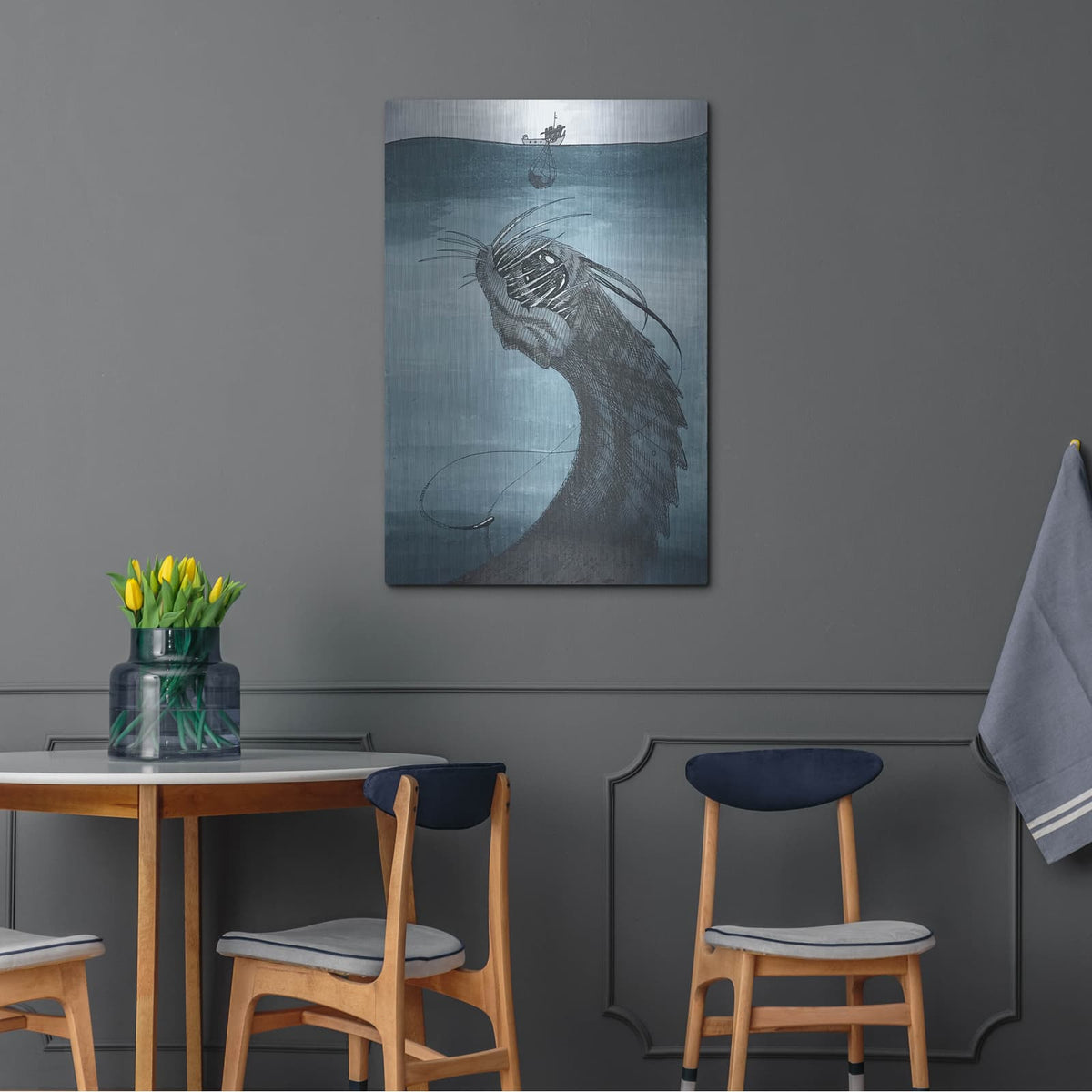 'Bait' by Avery Multer – Metal Wall Art, 24x36 room view