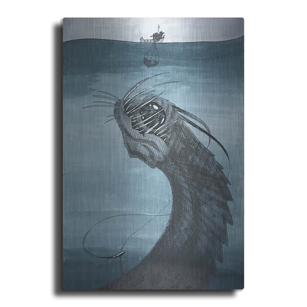 'Bait' by Avery Multer – Metal Wall Art