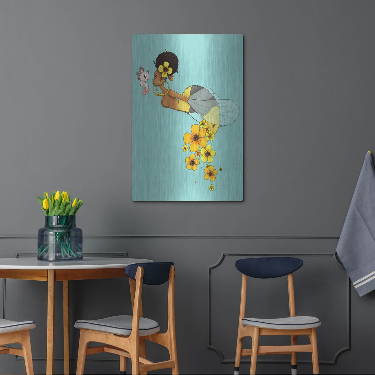 'Queen Bee' by Avery Multer – Metal Wall Art, 24x36 room view
