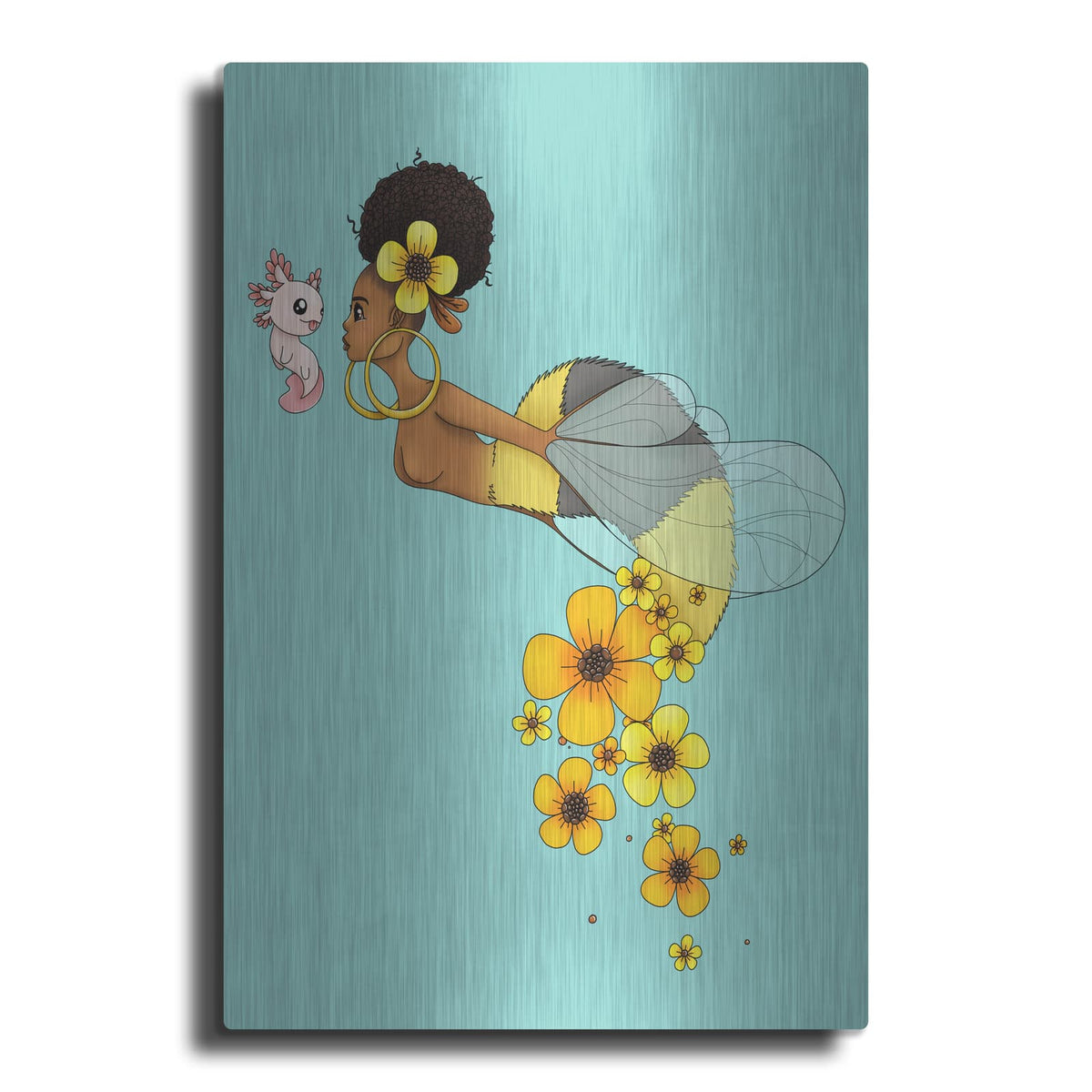 'Queen Bee' by Avery Multer – Metal Wall Art