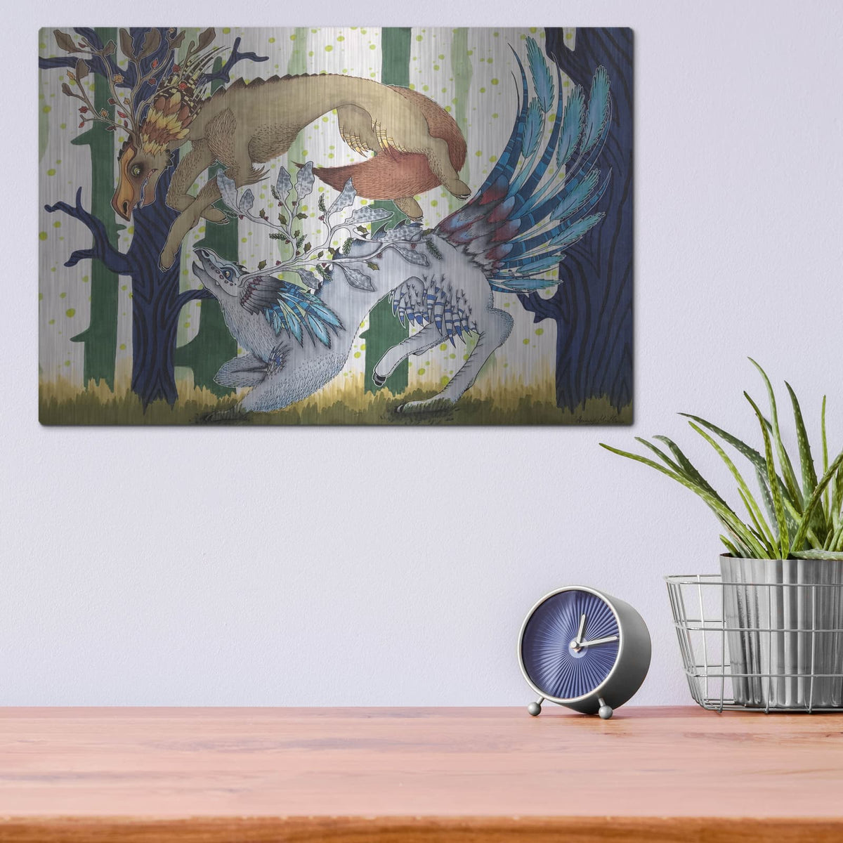 'The Chase' by Avery Multer – Metal Wall Art, 16x12 room view