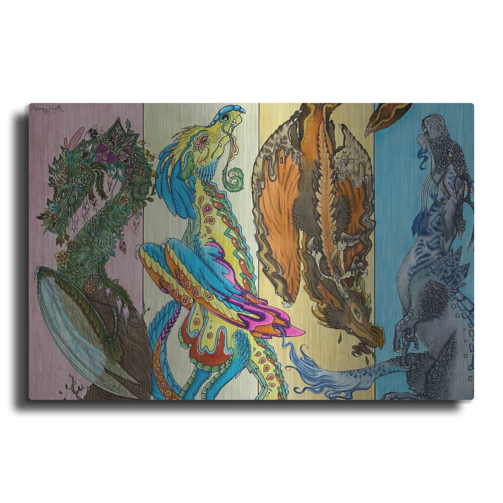 'The Four Seasons' by Avery Multer – Metal Wall Art