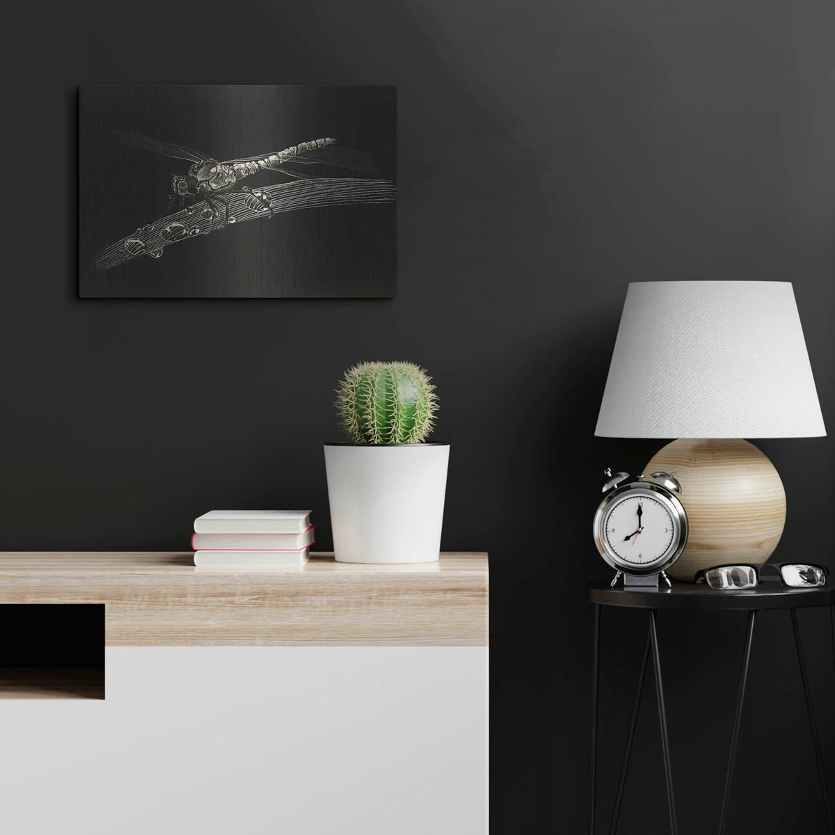 'Dragonfly' by Avery Multer – Metal Wall Art, 24x16 room view