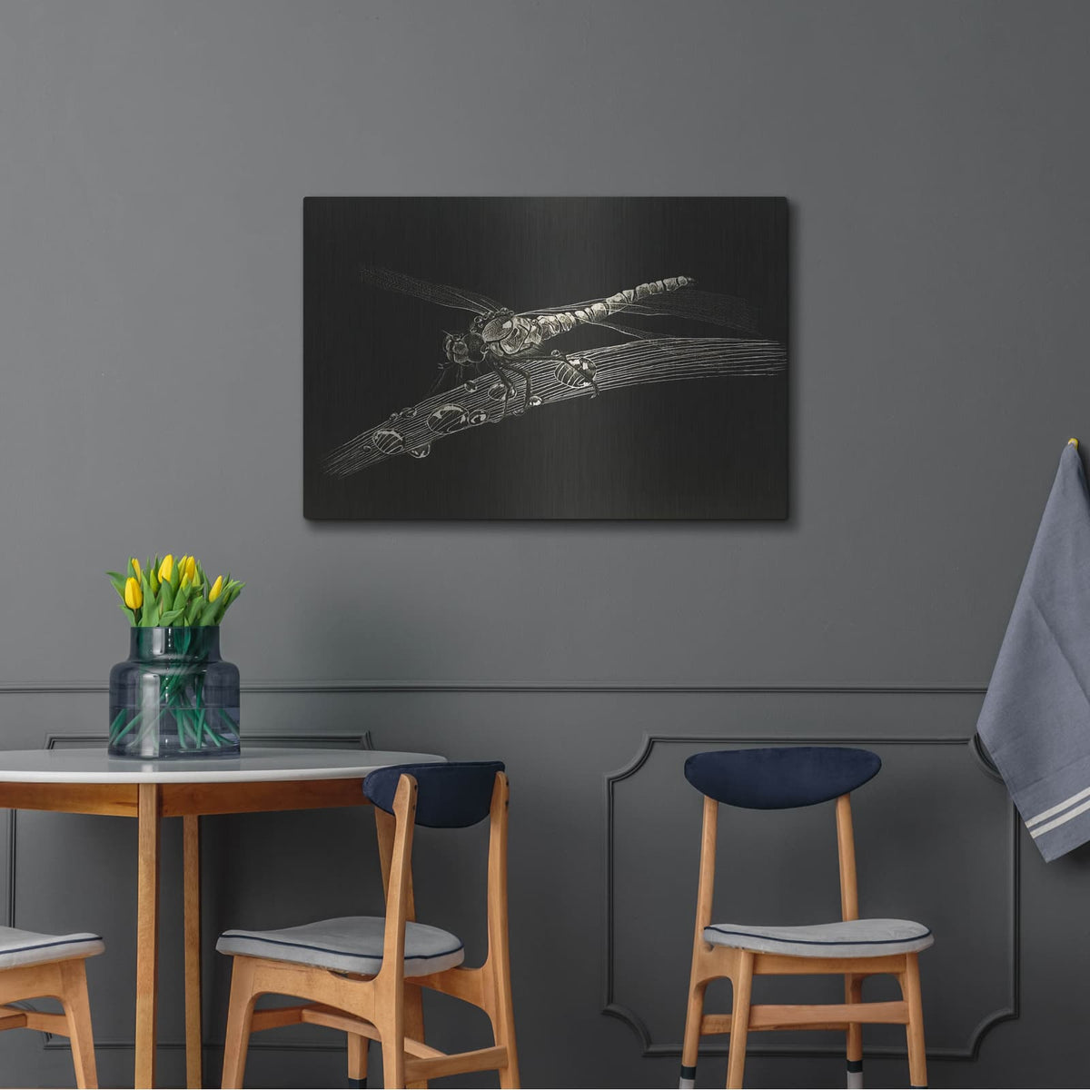 'Dragonfly' by Avery Multer – Metal Wall Art, 36x24 room view