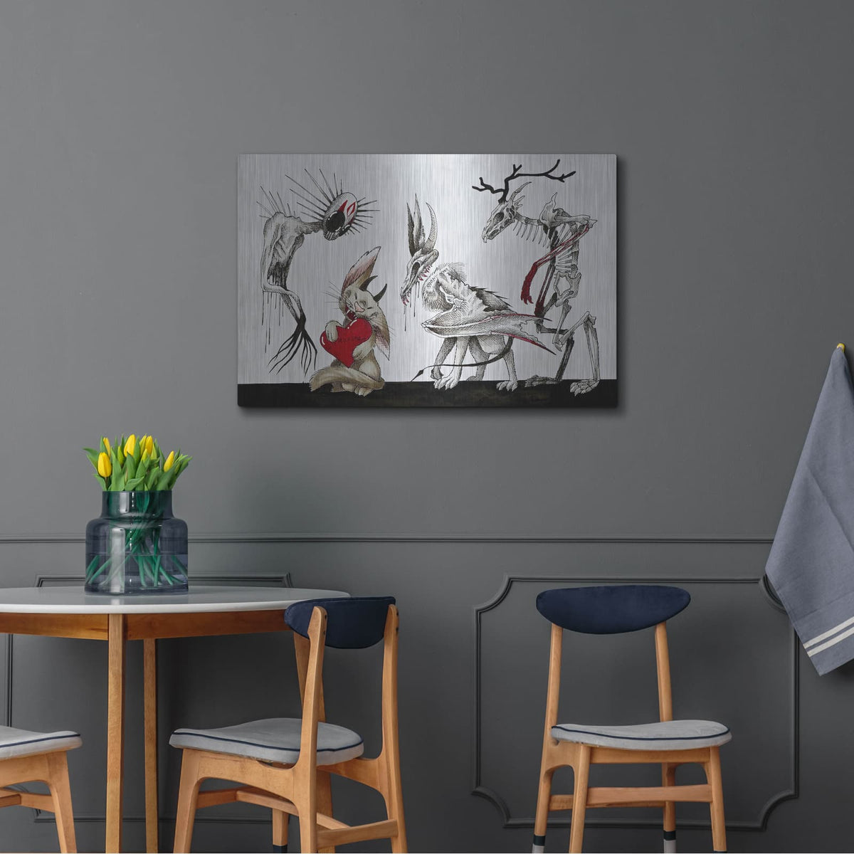 'L'il Monster' by Avery Multer – Metal Wall Art, 36x24 room view