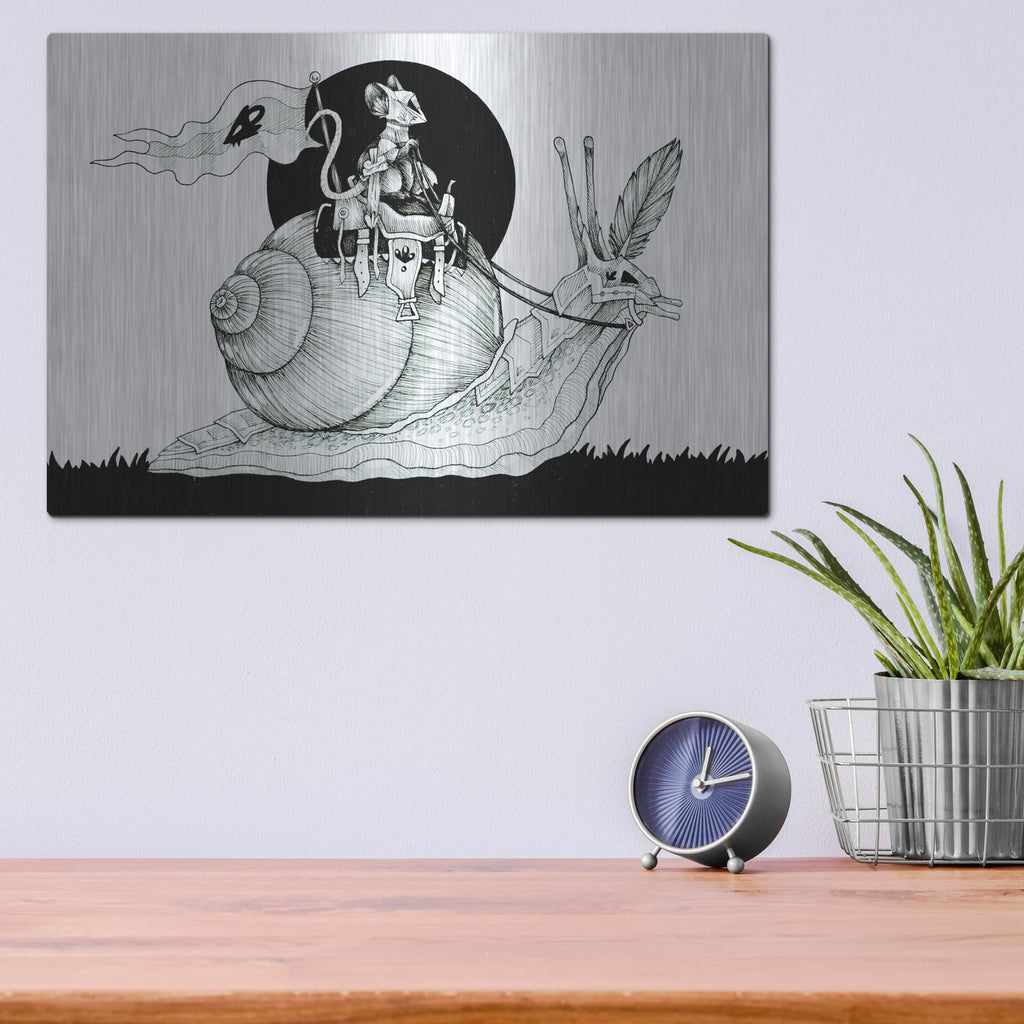 'Valiant Steed' by Avery Multer – Metal Wall Art, 16x12 room view