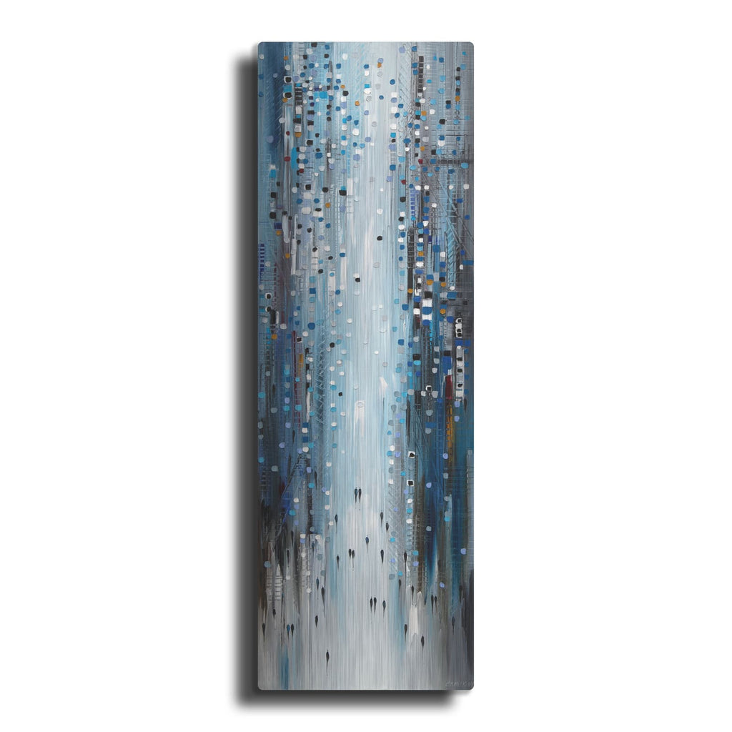 'City Blues' by Ekaterina Ermilkina – Metal Wall Art