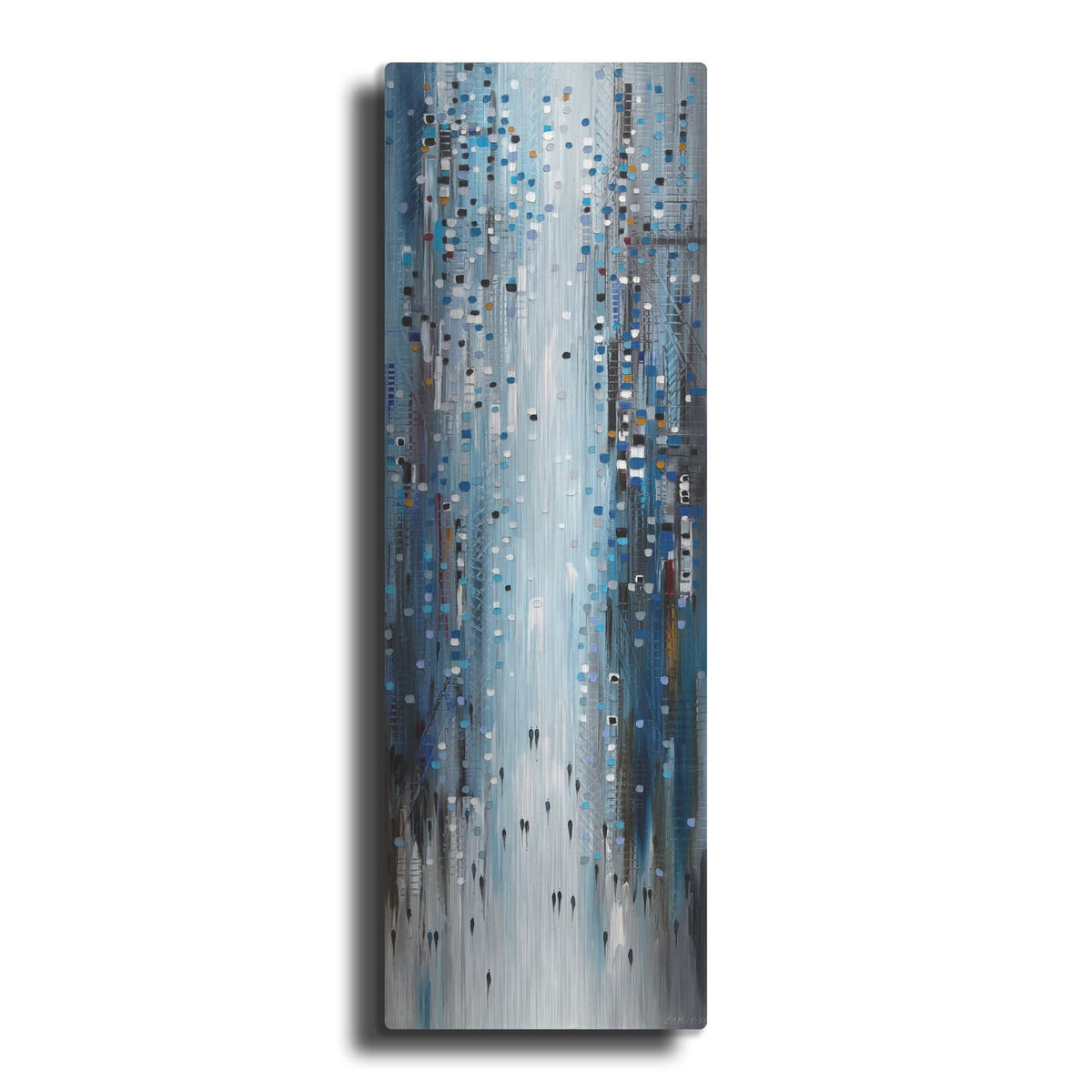 'City Blues' by Ekaterina Ermilkina – Metal Wall Art