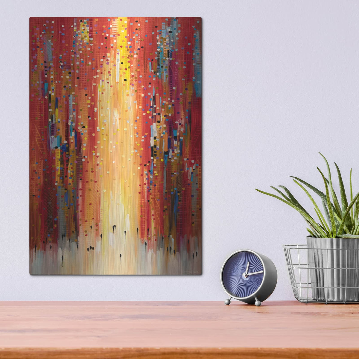 'Red Sky' by Ekaterina Ermilkina – Metal Wall Art, 12x16 room view
