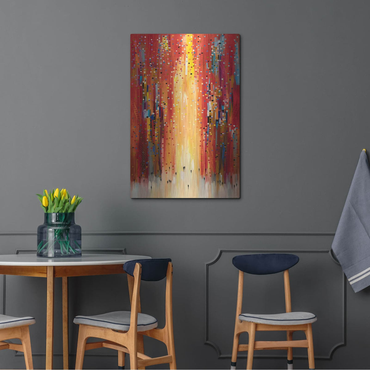 'Red Sky' by Ekaterina Ermilkina – Metal Wall Art, 24x36 room view