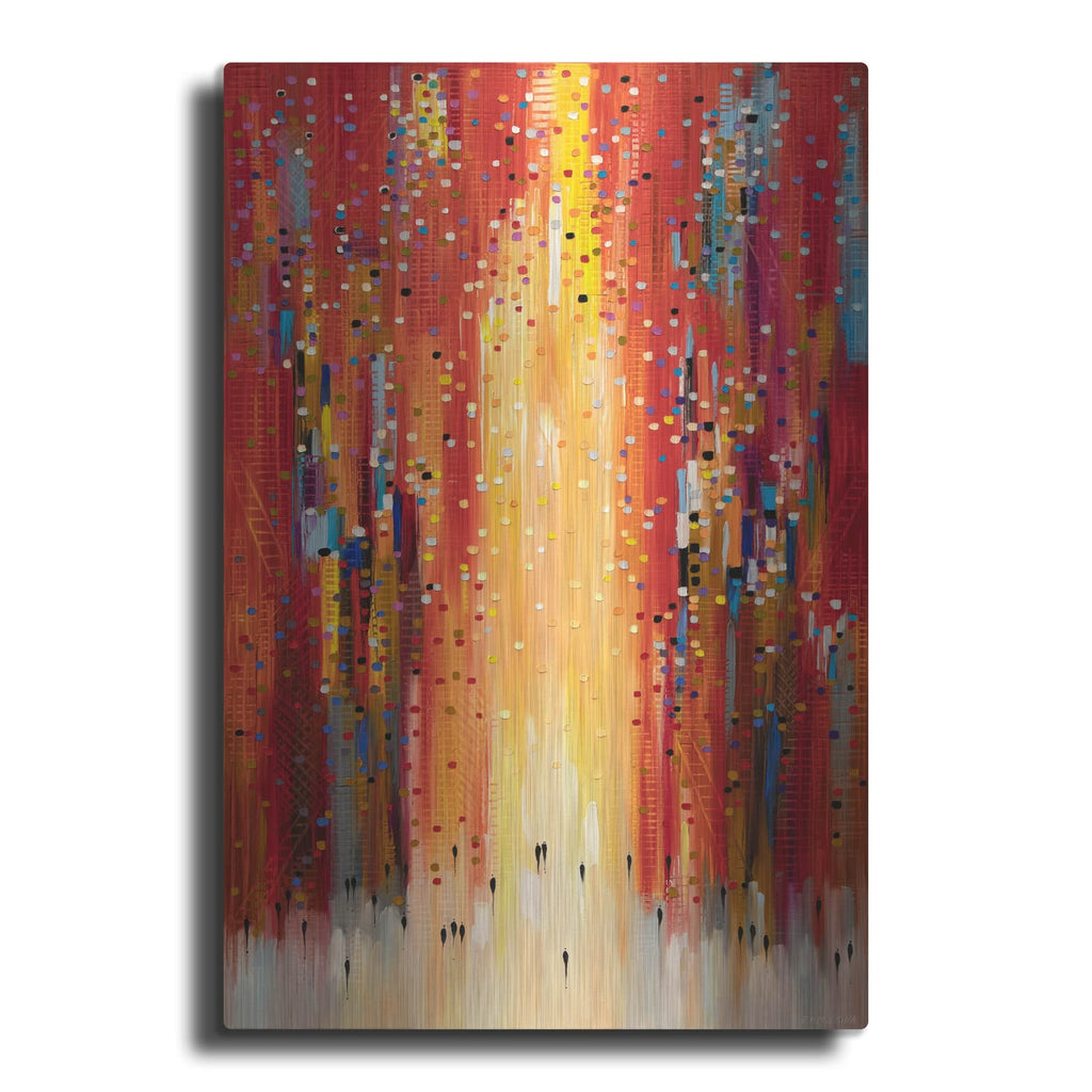 'Red Sky' by Ekaterina Ermilkina – Metal Wall Art