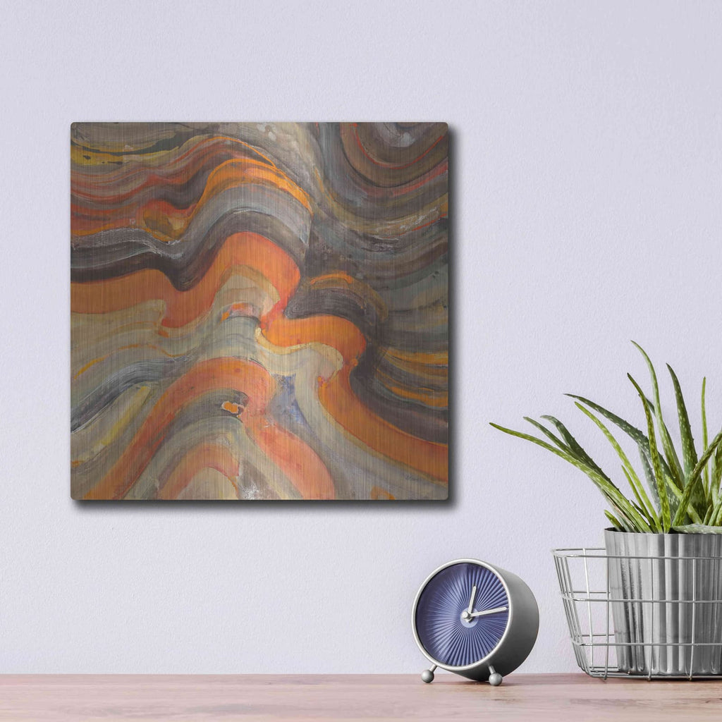 'Floating Lava' by Albena Hristova – Metal Wall Art, 12x12 room view