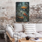 Luxe Metal Art 'Tres Koi I' by Tim O'Toole, Metal Wall Art,24x36