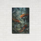 Luxe Metal Art 'Tres Koi II' by Tim O'Toole, Metal Wall Art,24x36