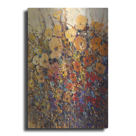 Luxe Metal Art 'Bright & Bold Flowers II' by Tim O'Toole, Metal Wall Art