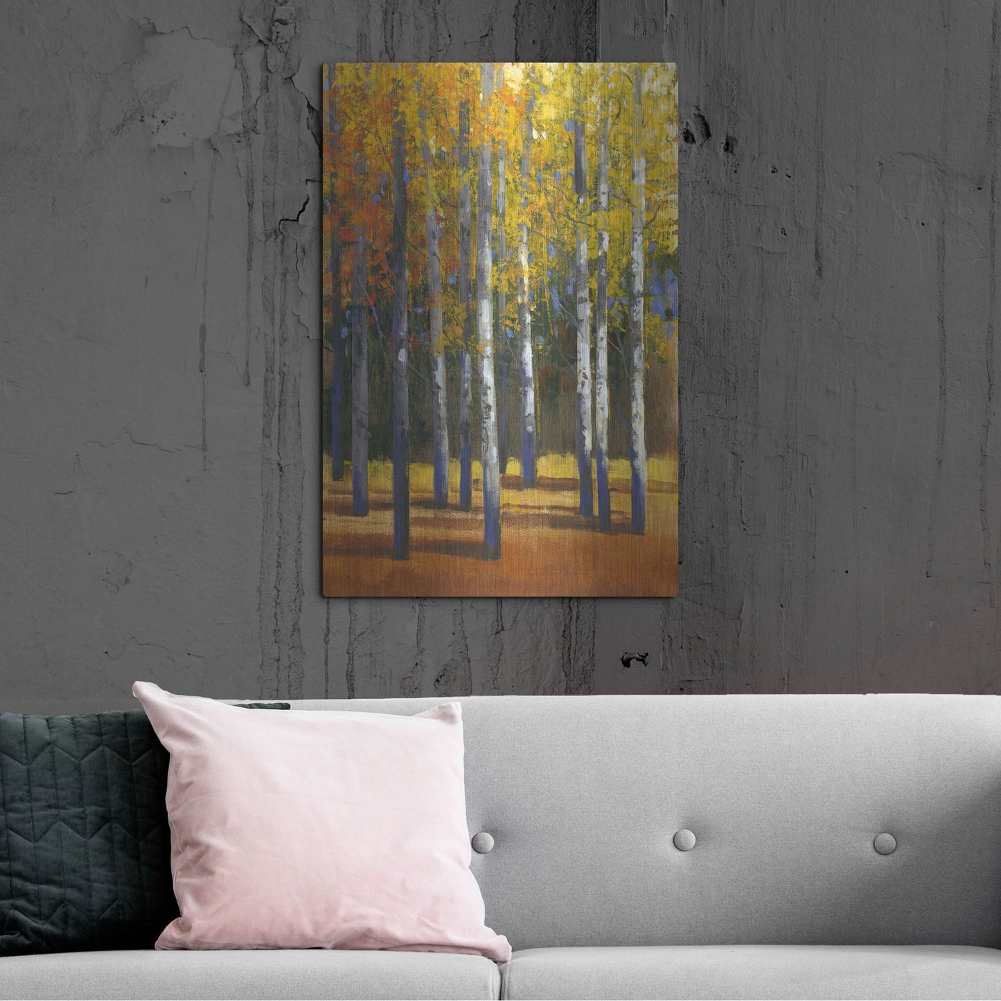 Luxe Metal Art 'Fall in Glory I' by Tim O'Toole, Metal Wall Art,24x36