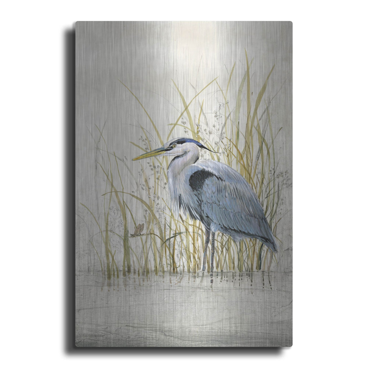 Luxe Metal Art 'Heron Sanctuary II' by Tim O'Toole, Metal Wall Art