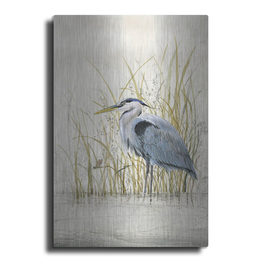 Luxe Metal Art 'Heron Sanctuary II' by Tim O'Toole, Metal Wall Art