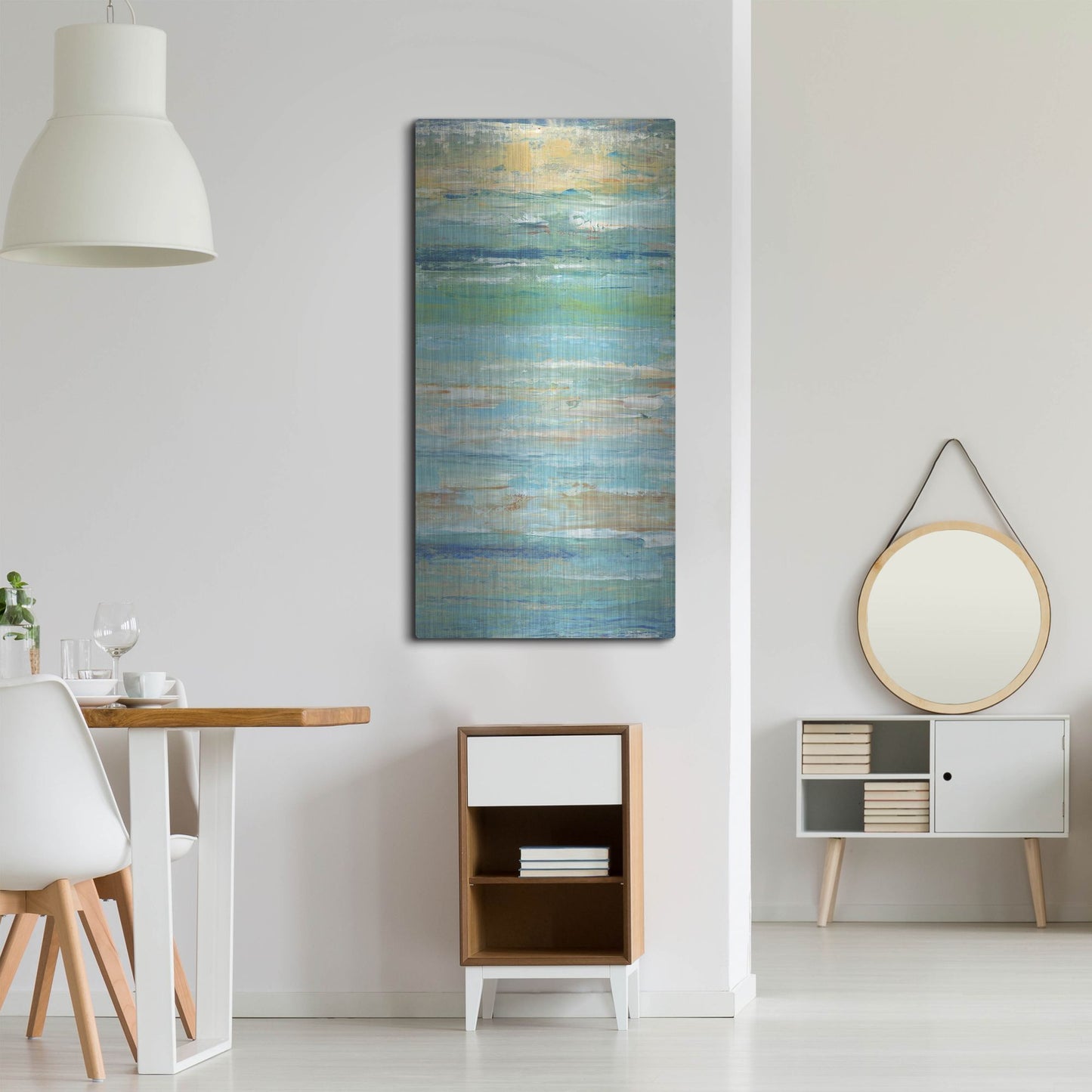 Luxe Metal Art 'Riptide II' by Tim O'Toole, Metal Wall Art,24x48