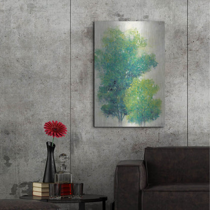 Luxe Metal Art 'A Pair of Trees I' by Tim O'Toole, Metal Wall Art,24x36