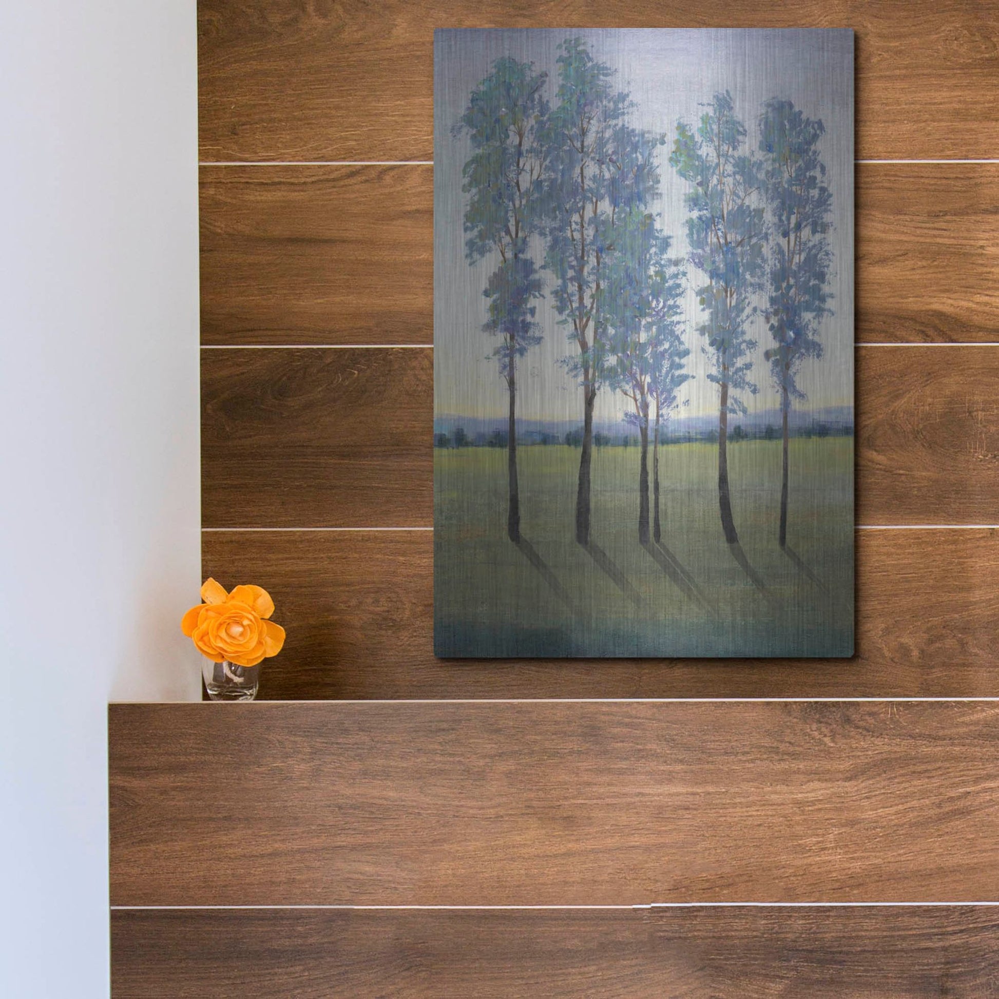 Luxe Metal Art 'Acreage II' by Tim O'Toole, Metal Wall Art,12x16